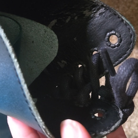 Vintage 14 Eyelette Blue Dr. Martens Boots Uk 4, Womens 6 Punk Goth - Picture 10 of 14